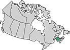 A map of New Brunswick